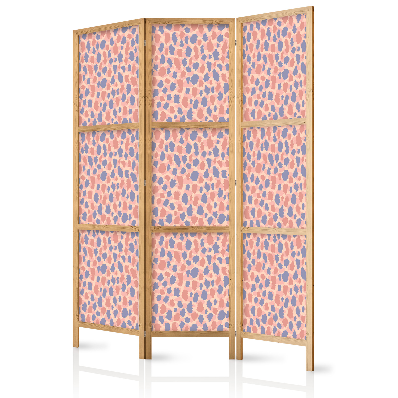 Ιαπωνικο Διαχωριστικο Δωματιου - Giraffe Pattern - Colorful Animal Pattern In Blue-pink Spots 135x172cm