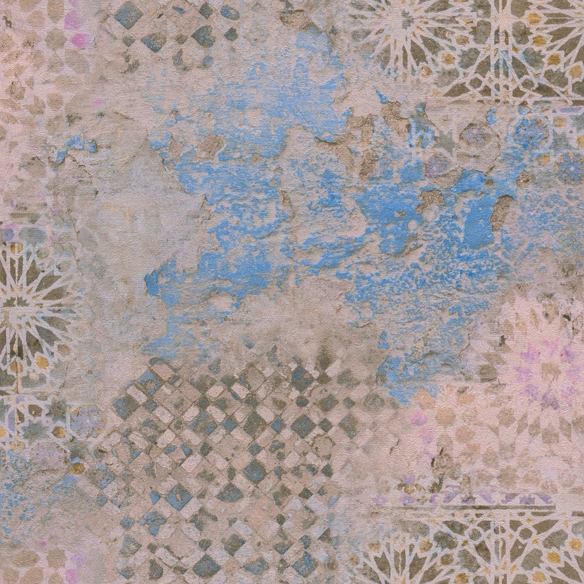 Ταπετσαρια Τοιχου Tiles Διαφορα Χρωματα