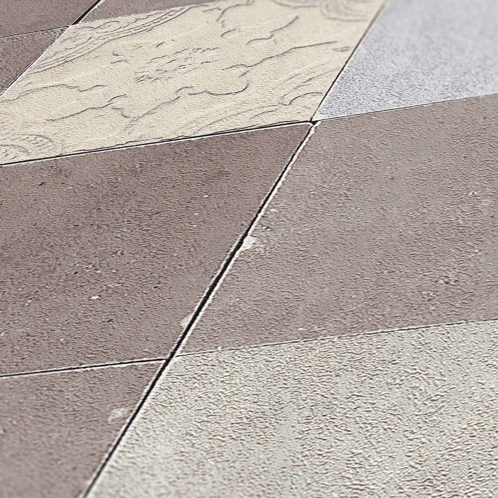 Ταπετσαρια Τοιχου Tiles Διαφορα Χρωματα