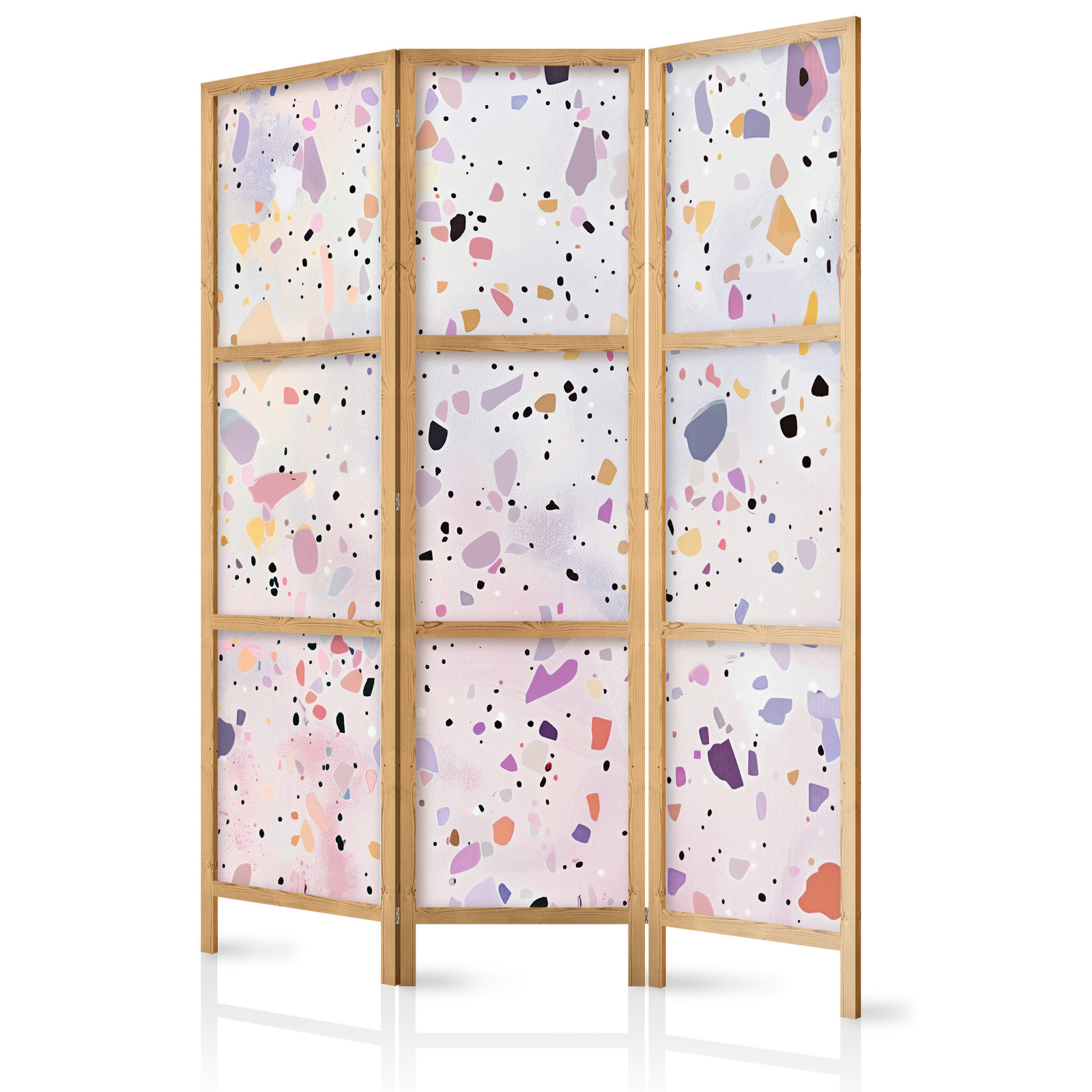 Ιαπωνικο Διαχωριστικο Δωματιου - Confetti-style Terrazzo - Purple-pink - Colorful Pattern 135x172cm