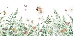 Fairy Garden Ταπετσαρια Τοιχου Πρασινο