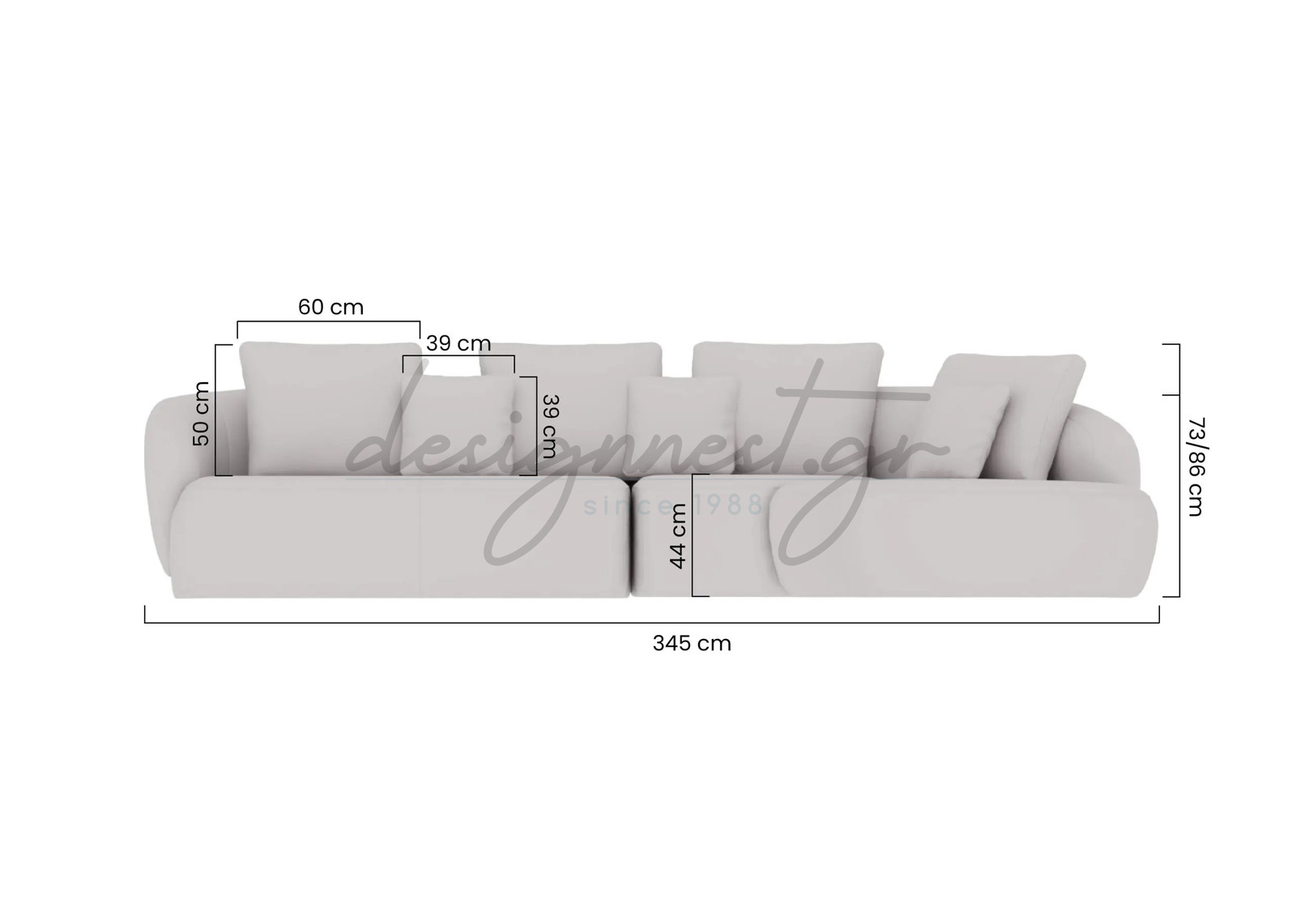 Finezal Set 5Θεσιoς Καναπες Γωνια Δεξια / Αριστερη Διαφορα Χρωματα & Υφασματα