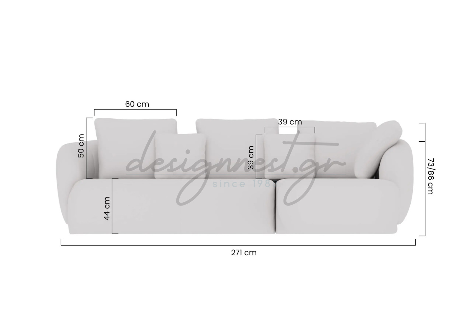 Finezal Set 4Θεσιoς Καναπες Γωνια Διαφορα Χρωματα & Υφασματα