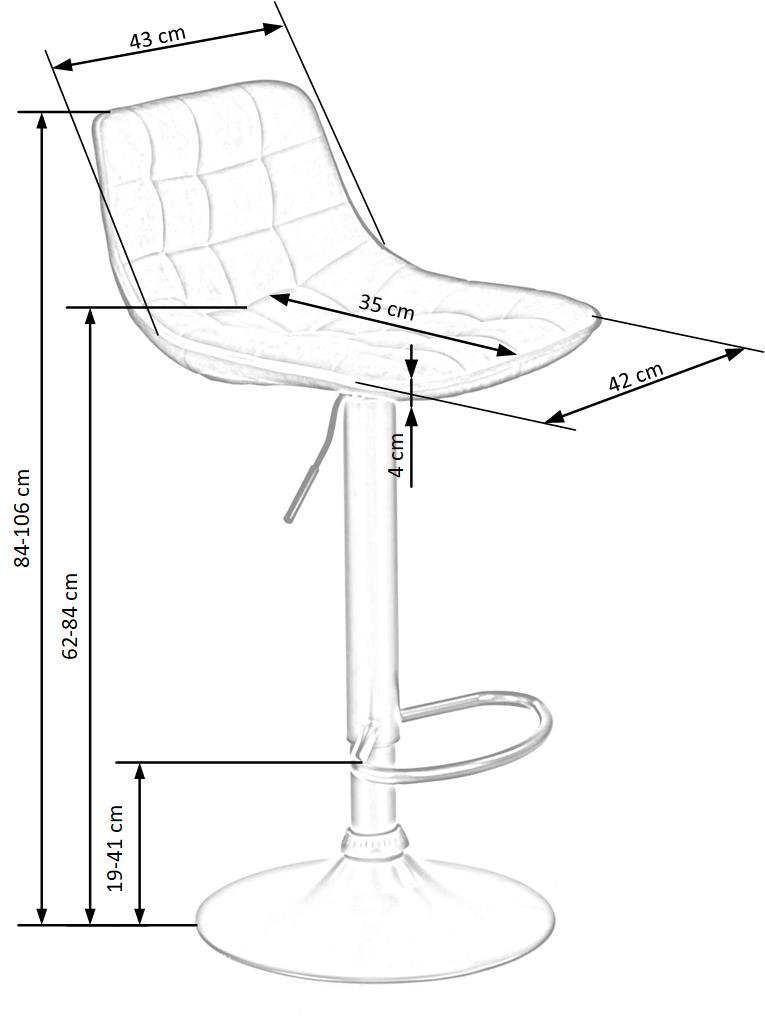 Καρεκλα Bar / Παγκου 95 Σκουρο Πρασινο