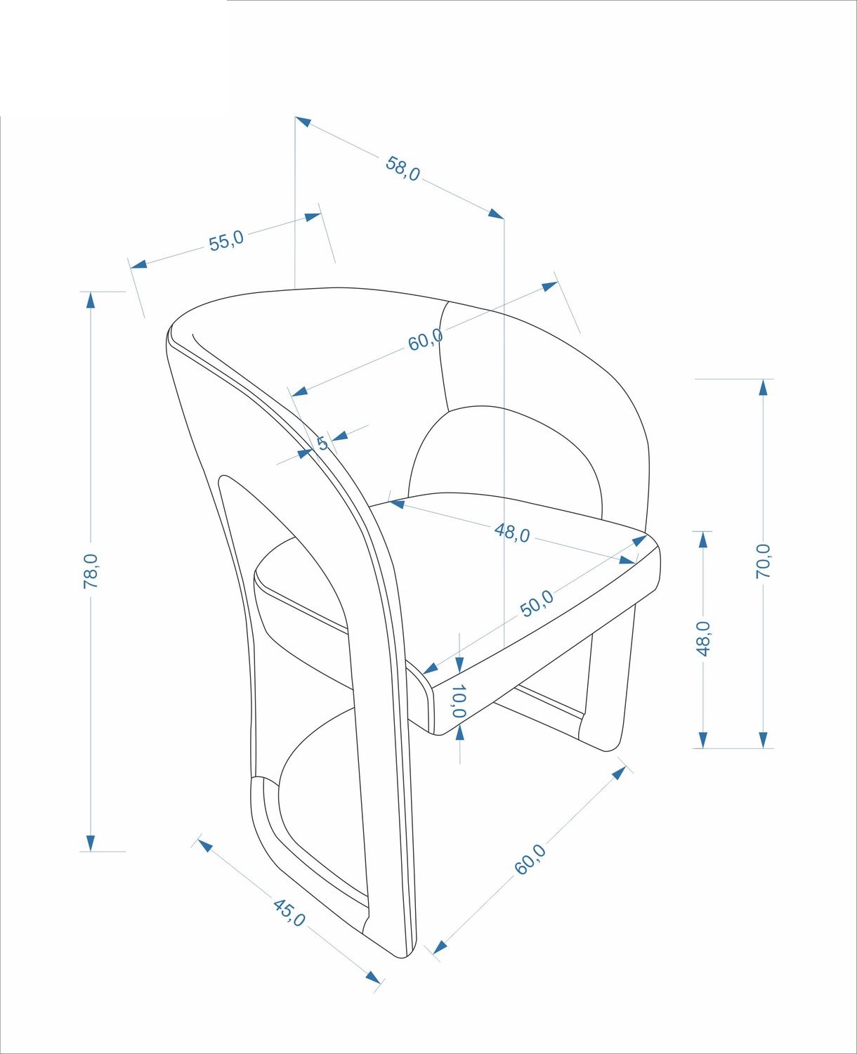 Mavira Καρεκλα Μπεζ
