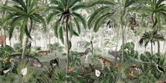 Jungle Lookbook Ταπετσαρια Τοιχου Πρασινο