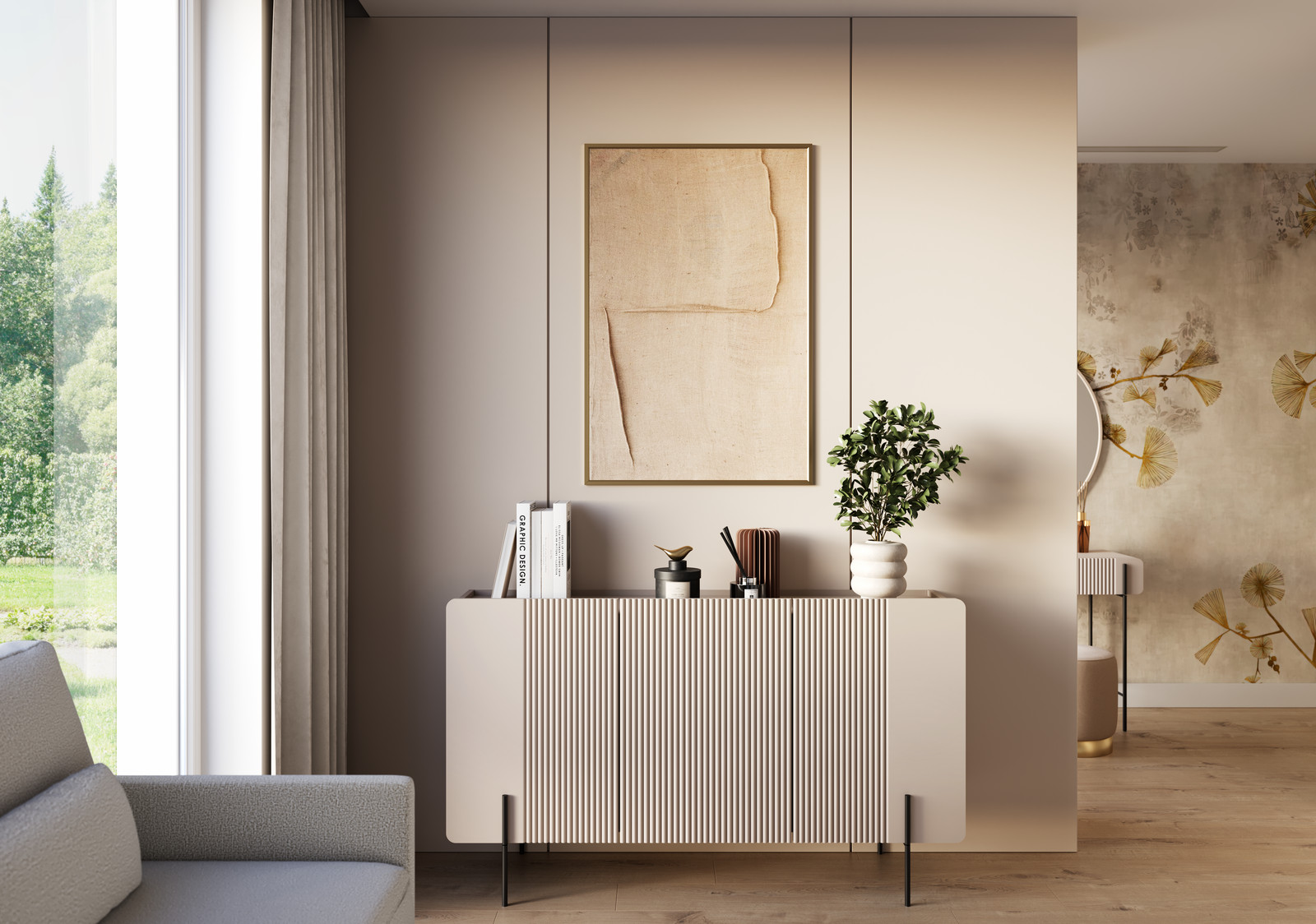 Cashmere με Μεταλλικά Μαύρα Πόδια
