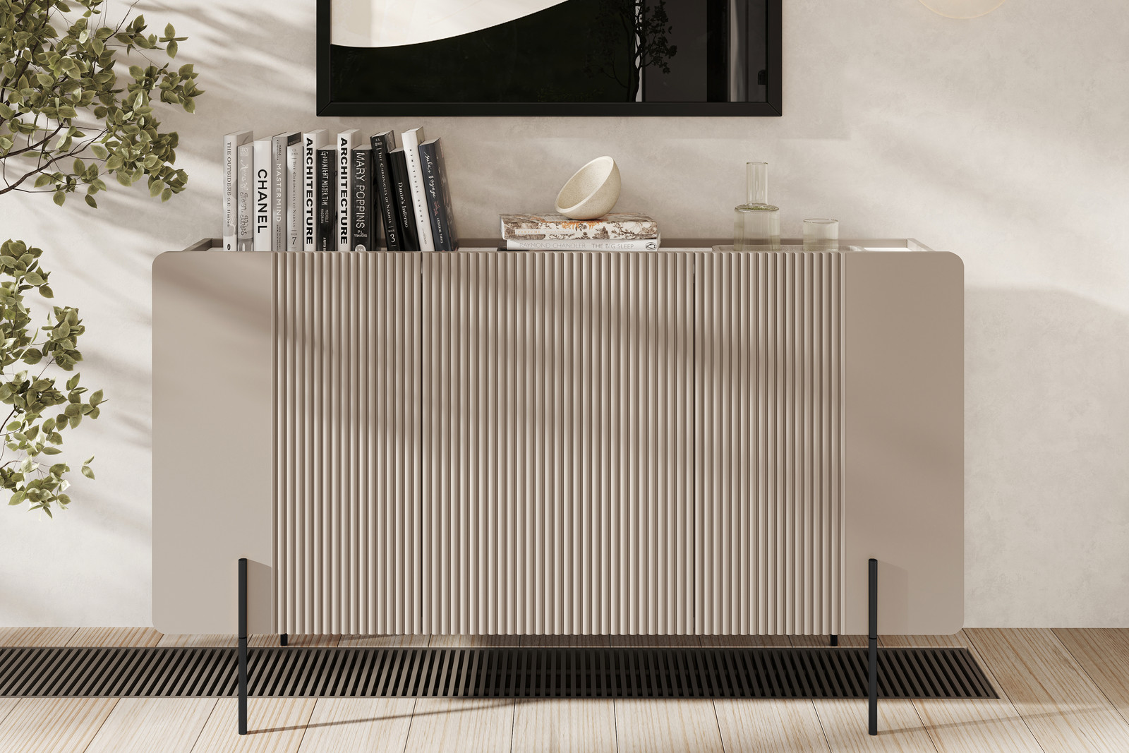 Cashmere με Μεταλλικά Μαύρα Πόδια