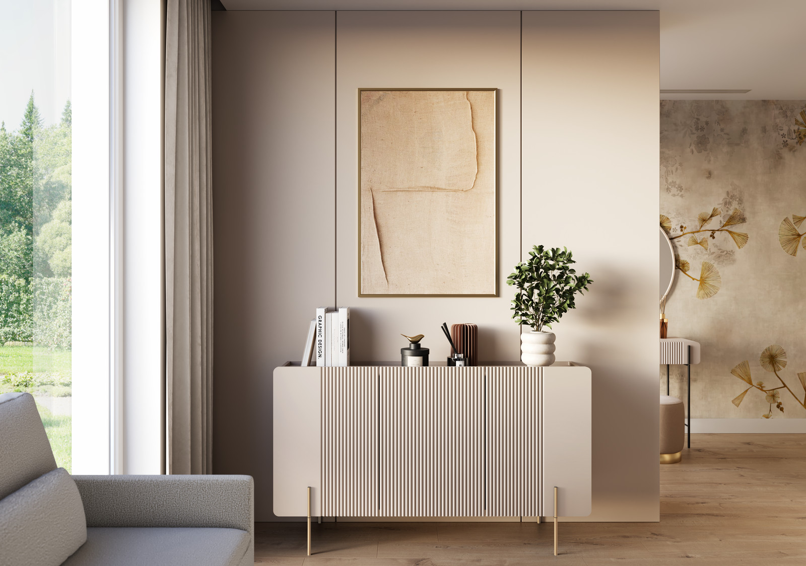 Cashmere με Μεταλλικά Χρυσά Πόδια