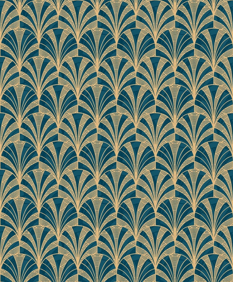 Ταπετσαρια Τοιχου 1930 Μπλε