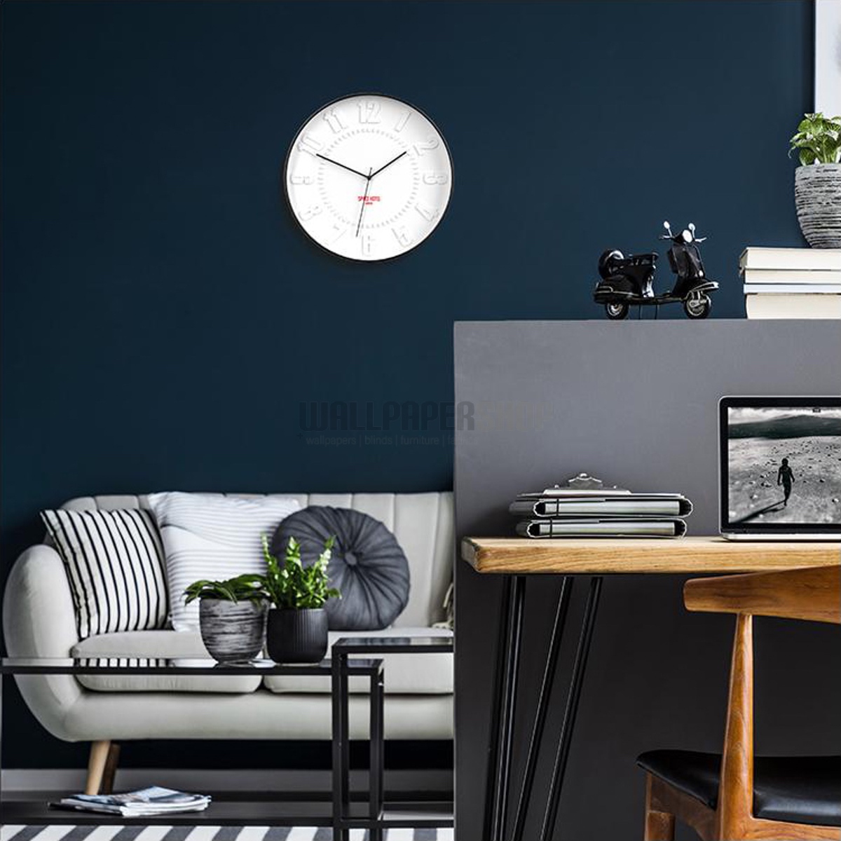 Space Hotel Mars Dog Ρολοι Τοιχου Λευκο