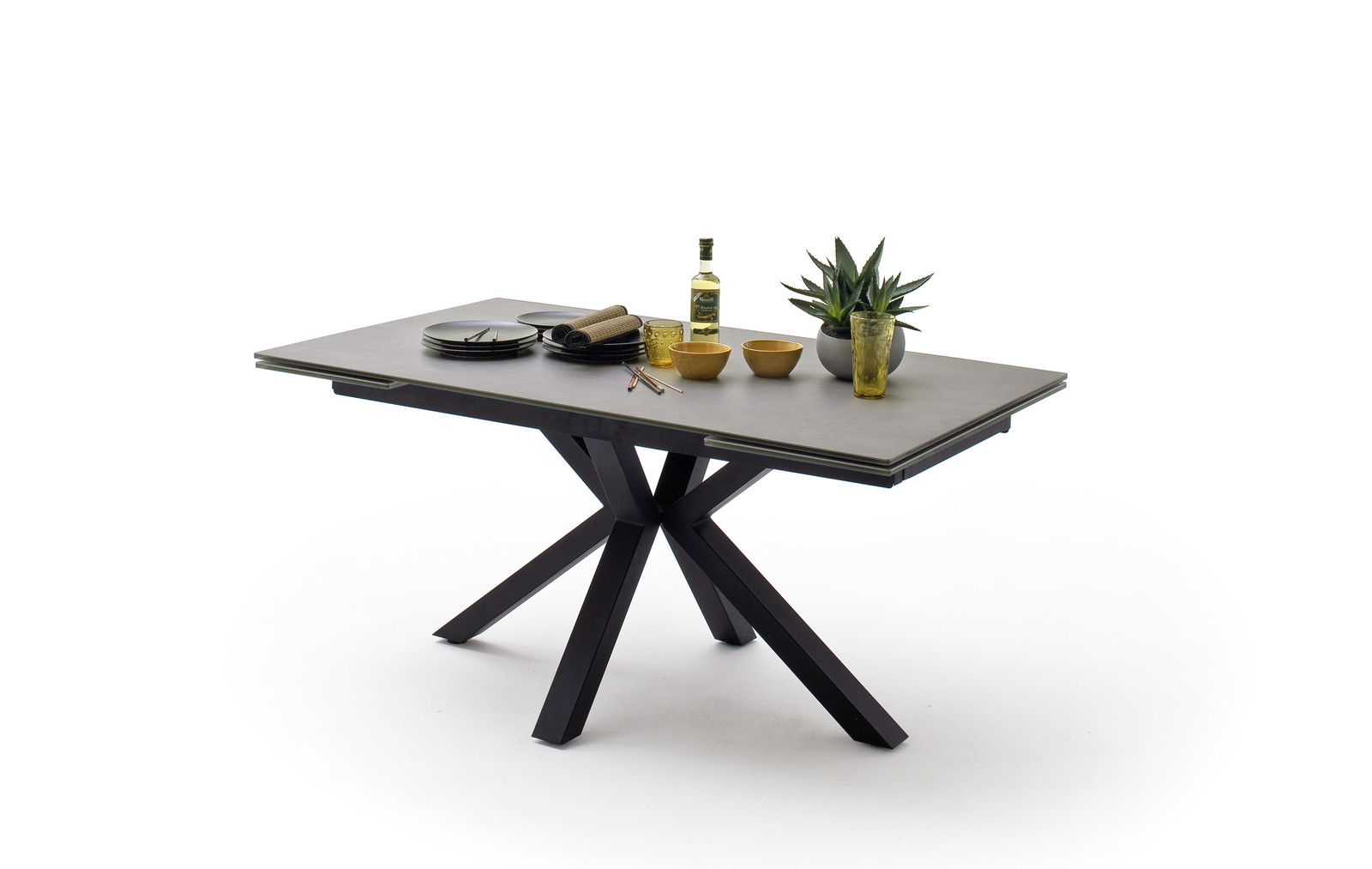 Kyoto Ανοιγομενη Τραπεζαρια Ανθρακι Κεραμικη