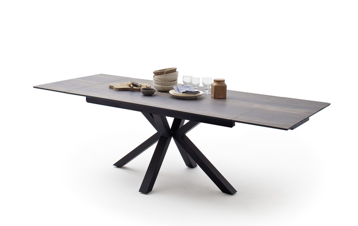 Kyoto Ανοιγομενη Τραπεζαρια Σκουρο Καφε Κεραμικη