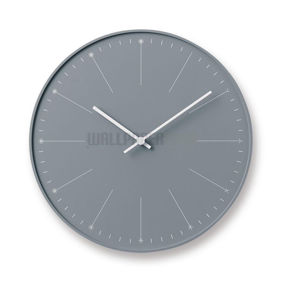 Dandelion Ρολοι Τοιχου Γκρι