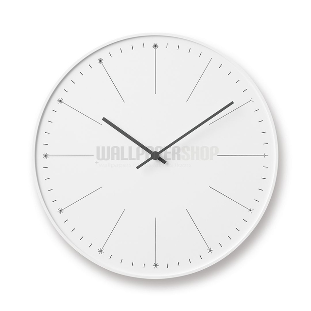 Dandelion Ρολοι Τοιχου Λευκο