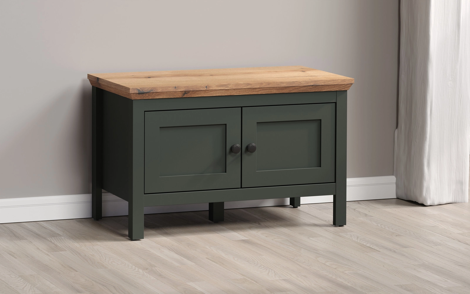 Norwin Παγκος Εισοδου Σκουρο Πρασινο