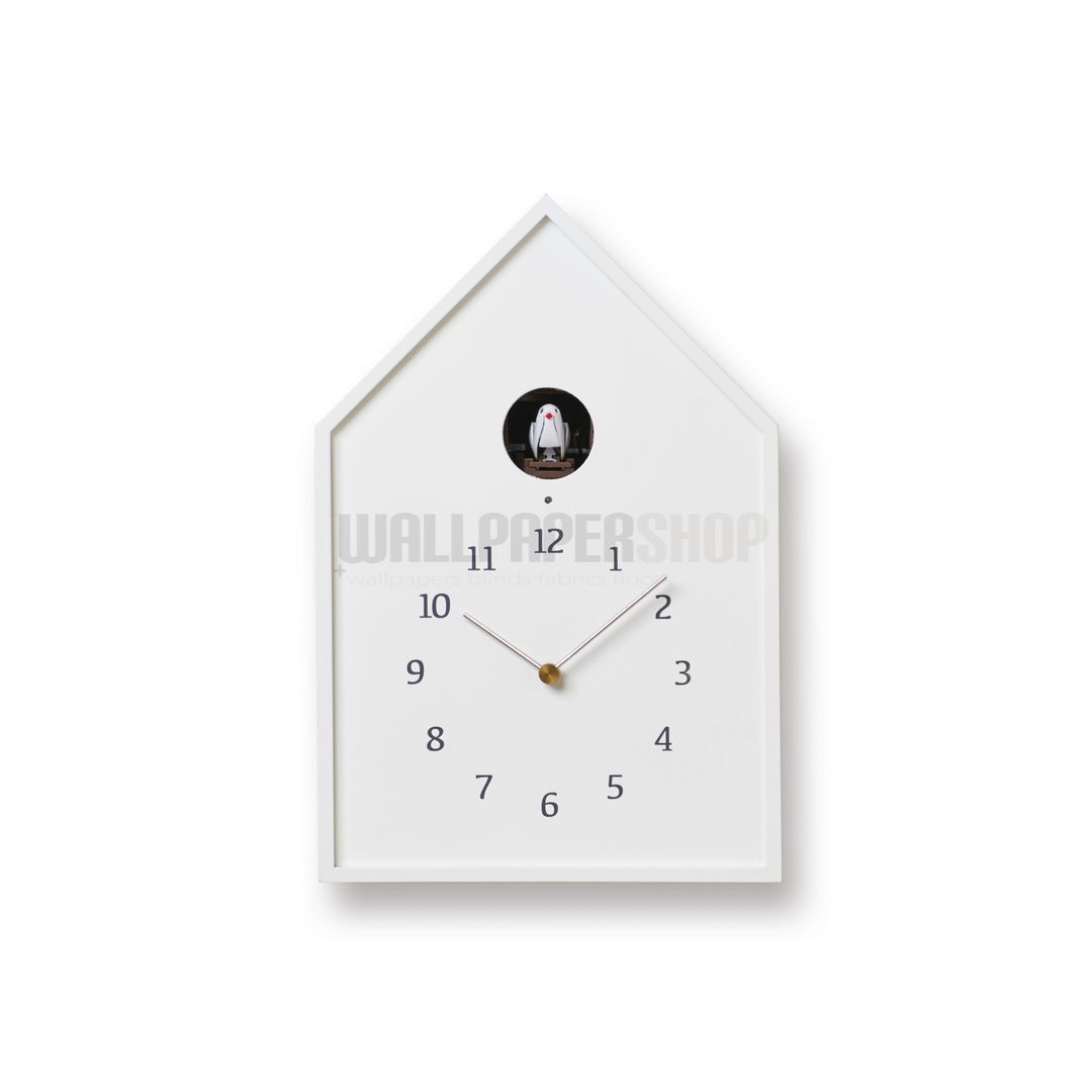 Birdhouse Ρολοι Τοιχου Λευκο