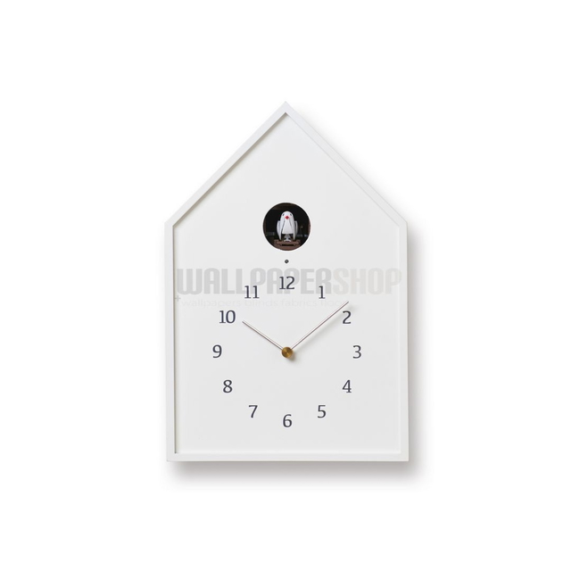 Birdhouse Ρολοι Τοιχου Λευκο