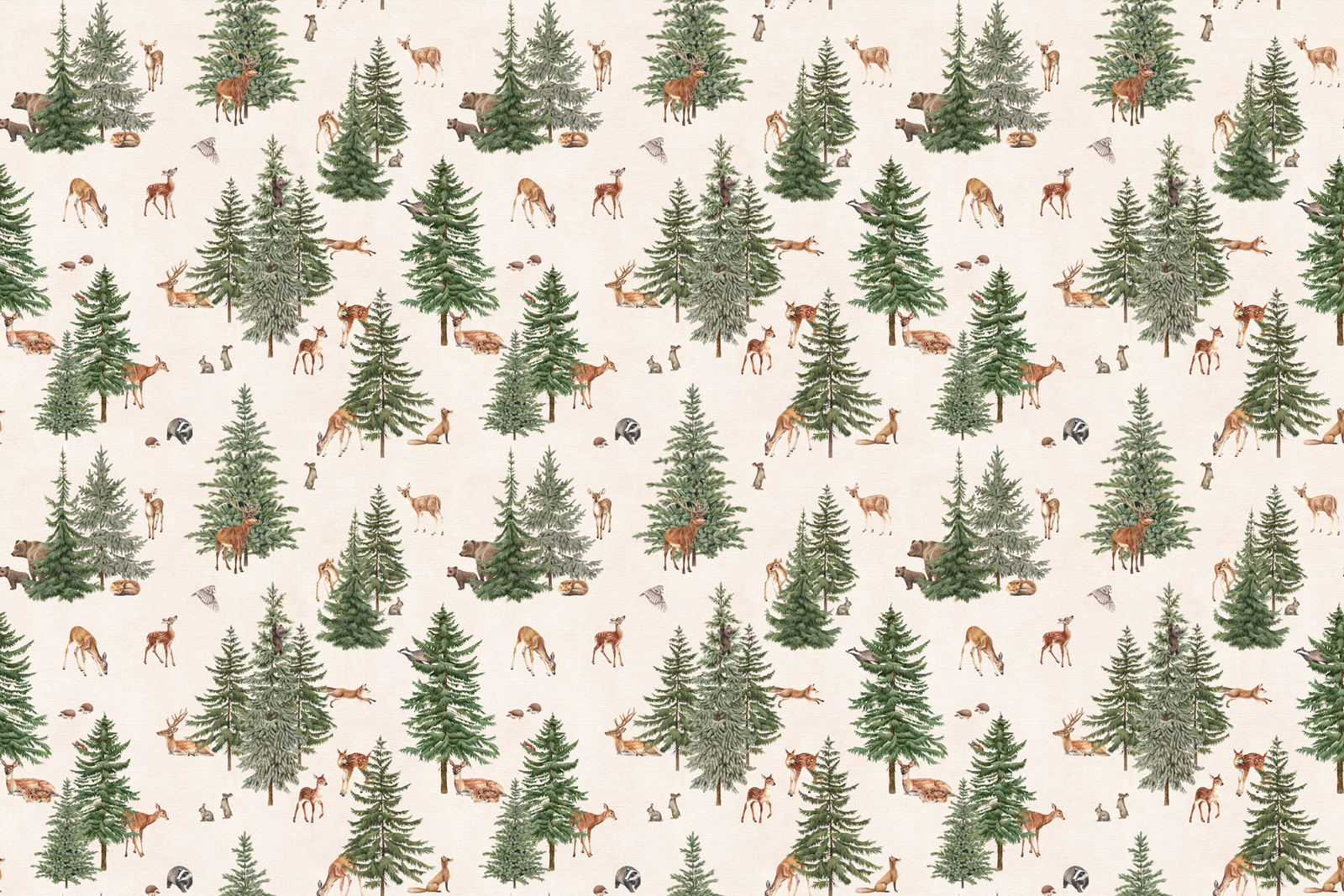 Pine Forest Ταπετσαρια Τοιχου Υπολευκο