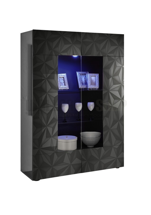 Prismatic Βιτρινα Ανθρακι Λακα