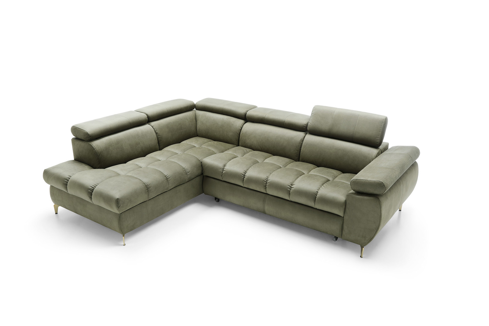 Lugano II Γωνιακος Καναπες / Κρεβατι Διαφορα Χρωματα & Υφασματα