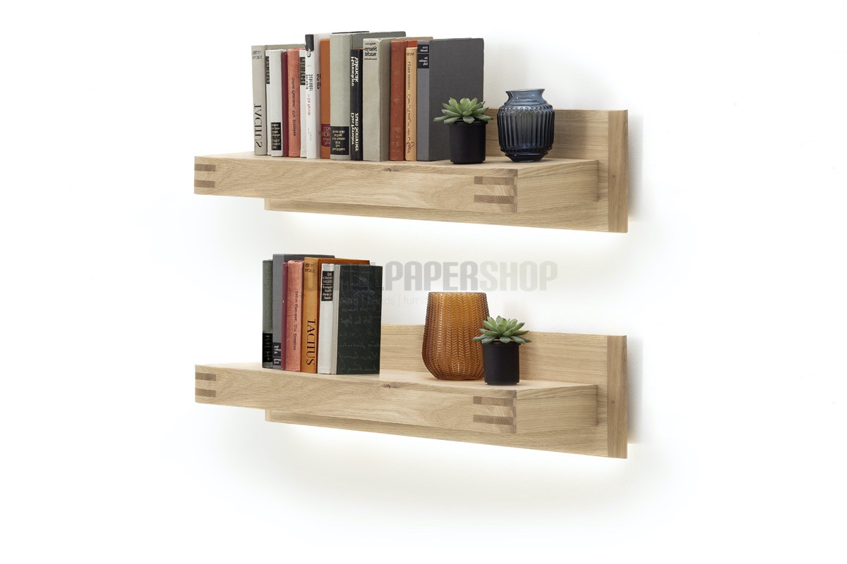 Salv Σετ Κρεμαστα Ραφια 2τμχ Καφε