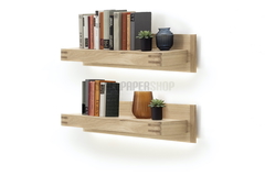 Salv Σετ Κρεμαστα Ραφια 2τμχ Καφε