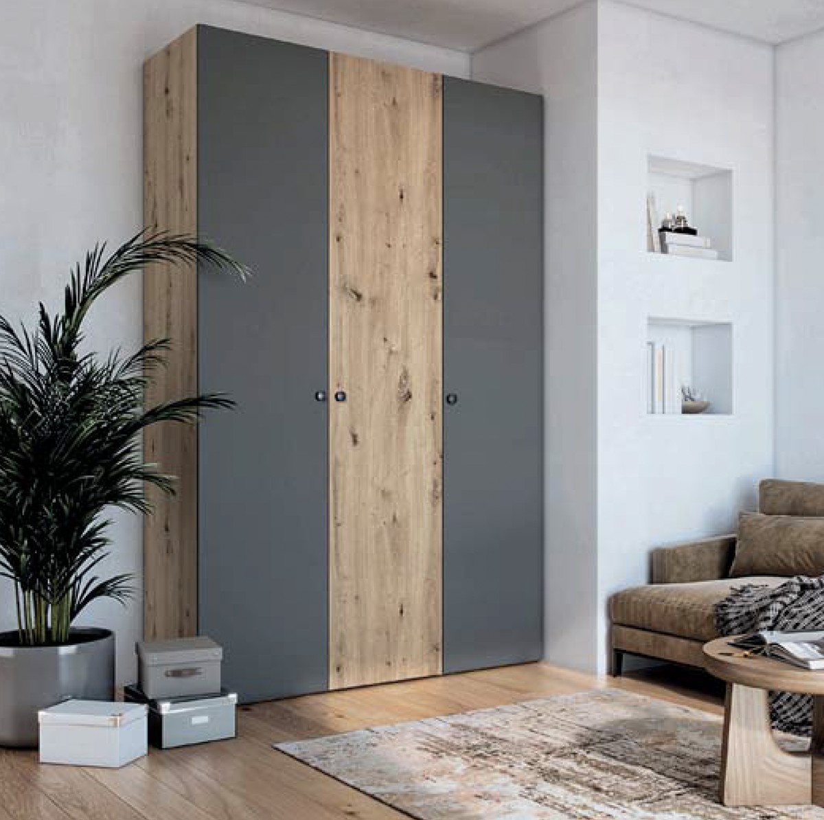 Flexy Πολυμορφικη Ντουλαπα Μονη Διαφορα Χρωματα