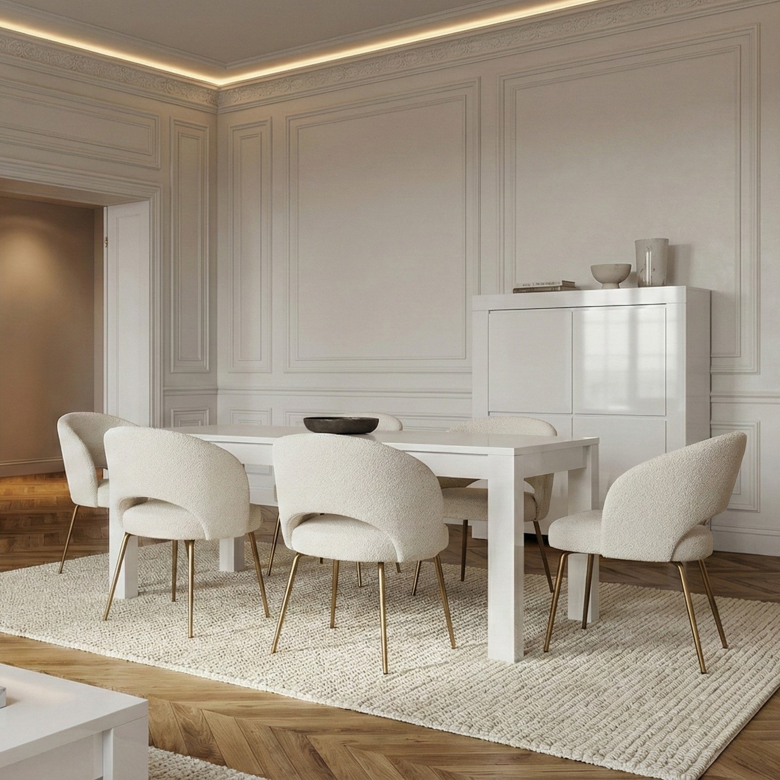 Amalia Τραπεζι Λευκο