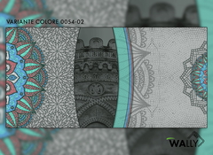 La Ville Portuaire Ταπετσαρια Τοιχου Τυρκουαζ