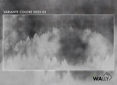 Concrete Wood Ταπετσαρια Τοιχου Ανθρακι