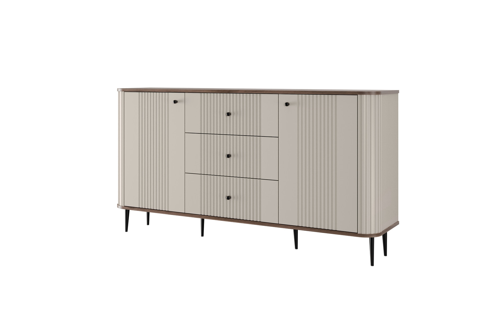 Μεταλλικά Πόδια Μαύρα+ Μαύρα πόμολα