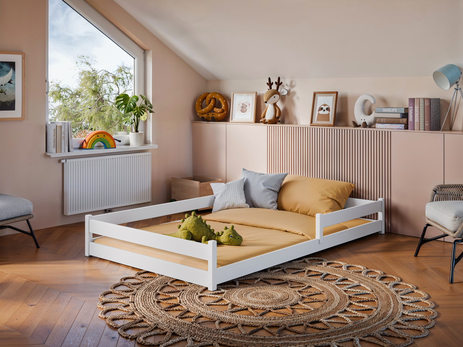 Zofia Κρεβατι Montessori Ημιδιπλο 120x200cm Διαφορα Χρωματα